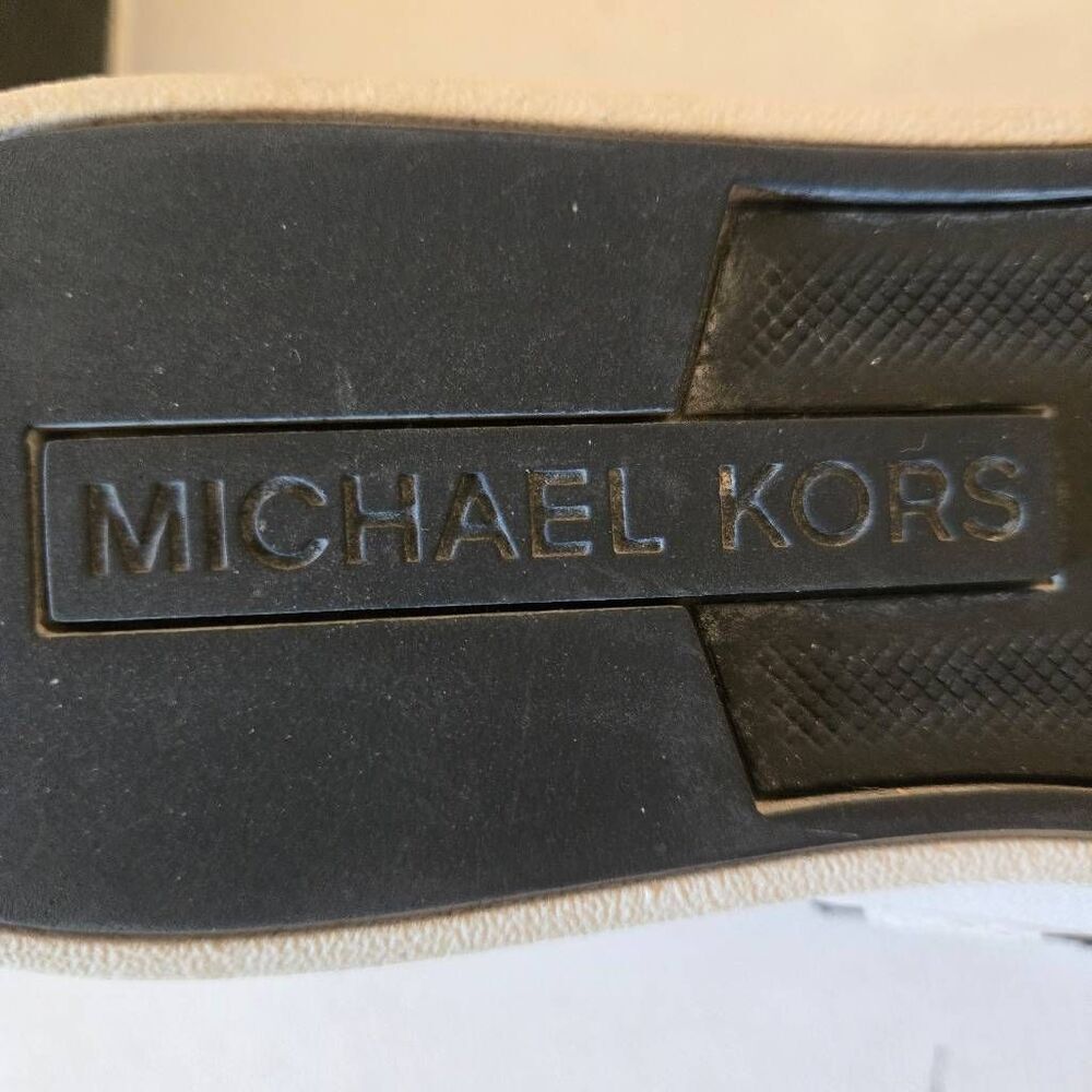 MICHAEL KORS Womens White Snake Pattern Lace Up Leather Sneaker Shoe Size 7 - Picture 7 of 12